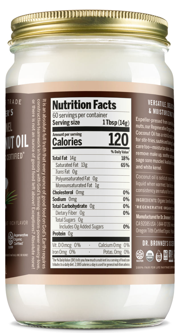 [30 oz] VIRGIN COCONUT OIL Whole Kernel
