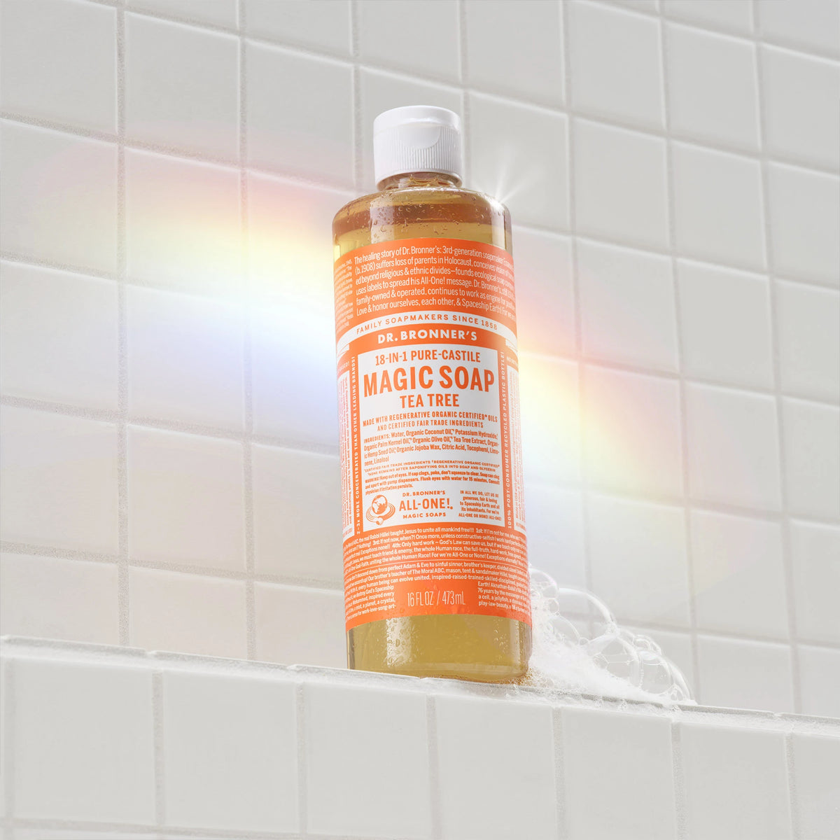 PURE-CASTILE LIQUID SOAP Tea Tree [16 oz]