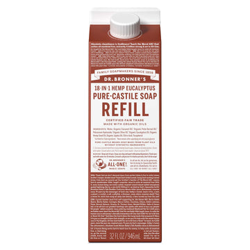 PURE-CASTILE LIQUID SOAP REFILL Eucalyptus [32 oz]