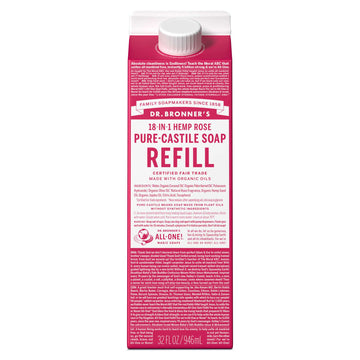 PURE-CASTILE LIQUID SOAP REFILL Rose [32 oz]
