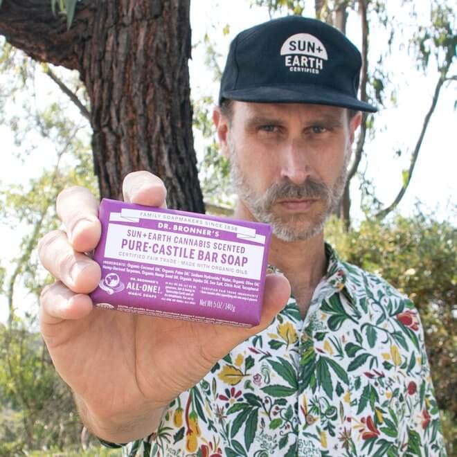 Cannabis infused bar soap.