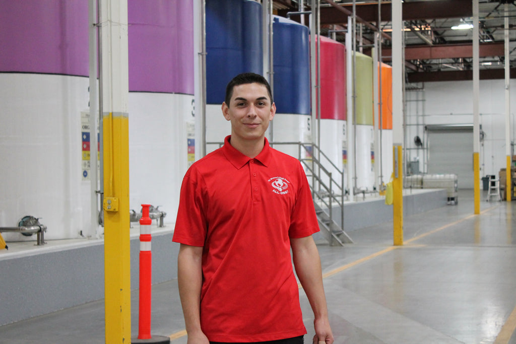 Inside the Dr. Bronner factory.