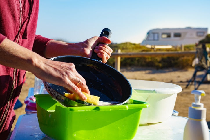 camping with dr. bronner's